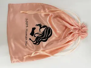 Satin Bags with Drawstring , A bag specifically designed for storing wigs, Fashion for daily use