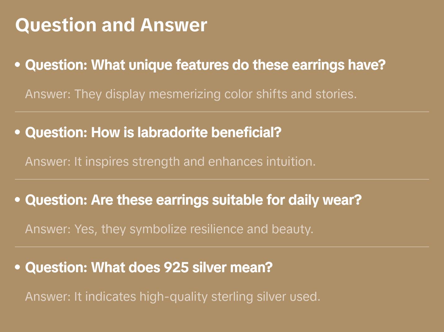 Aurora's Gleam - Labradorite 925 Silver Earrings Aurora's Gleam - Labradorite 925 Silver Earrings