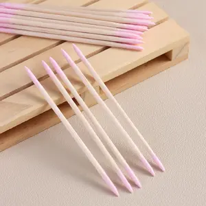 Double-Head Nail Polish Remover Sticks, Small Dual-Ended Makeup Removal Tool, Pack of About 100 (available in 1/3/5 Packs)