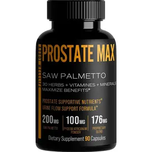 Prostate Max, Prostate Health Supplement for Men with Saw Palmetto Plus 30 Herbs Healthcare Vitamin Fitness Dietary