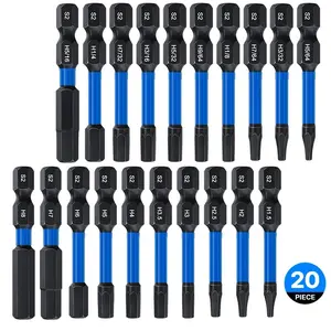 Impact Hex Head Allen Wrench Drill Bit Set, Hex-Shank S2 Steel Hex Bits Set, CNC Machined Tips with Magnetism, Driver Bit Set, Power Tool Accessories