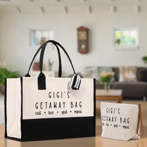 Gigi's Getaway Bag Grandma Tote Bag Grandma's Getaway Bag Gigi Bag Grandma Gift Bag Shopping Bag Mothers Day Gift Live Love Spoil Bag