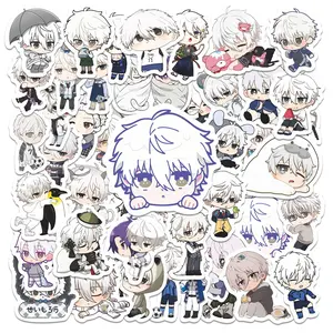 50pcs Blue Lock Nagi Seishiro Chibi Stickers Pack, Sticker Sheets, Anime Design, Waterproof Cute Anime Character Decals for Laptop, Water Bottle, Journal & Scrapbook, Anime Fan Gift, Decorative Stickers