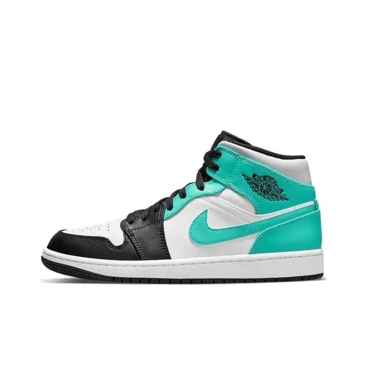 Unisex premium smooth leather high top streetwear sneakers white black turquoise colorway Brand New Sealed with Original Shoe Box All Day Comfort athletic shoes daily commute everyday outfit outdoor casual retro cushioned walking trend footwear