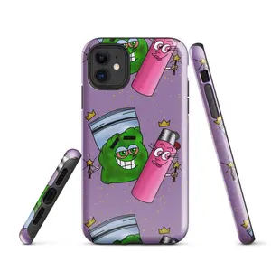 Cosmo and Wanda - Tough Case Cover Compatible with iPhone X, 11, 12, 13, 14, 15, 16, 17 Plus Pro Promax