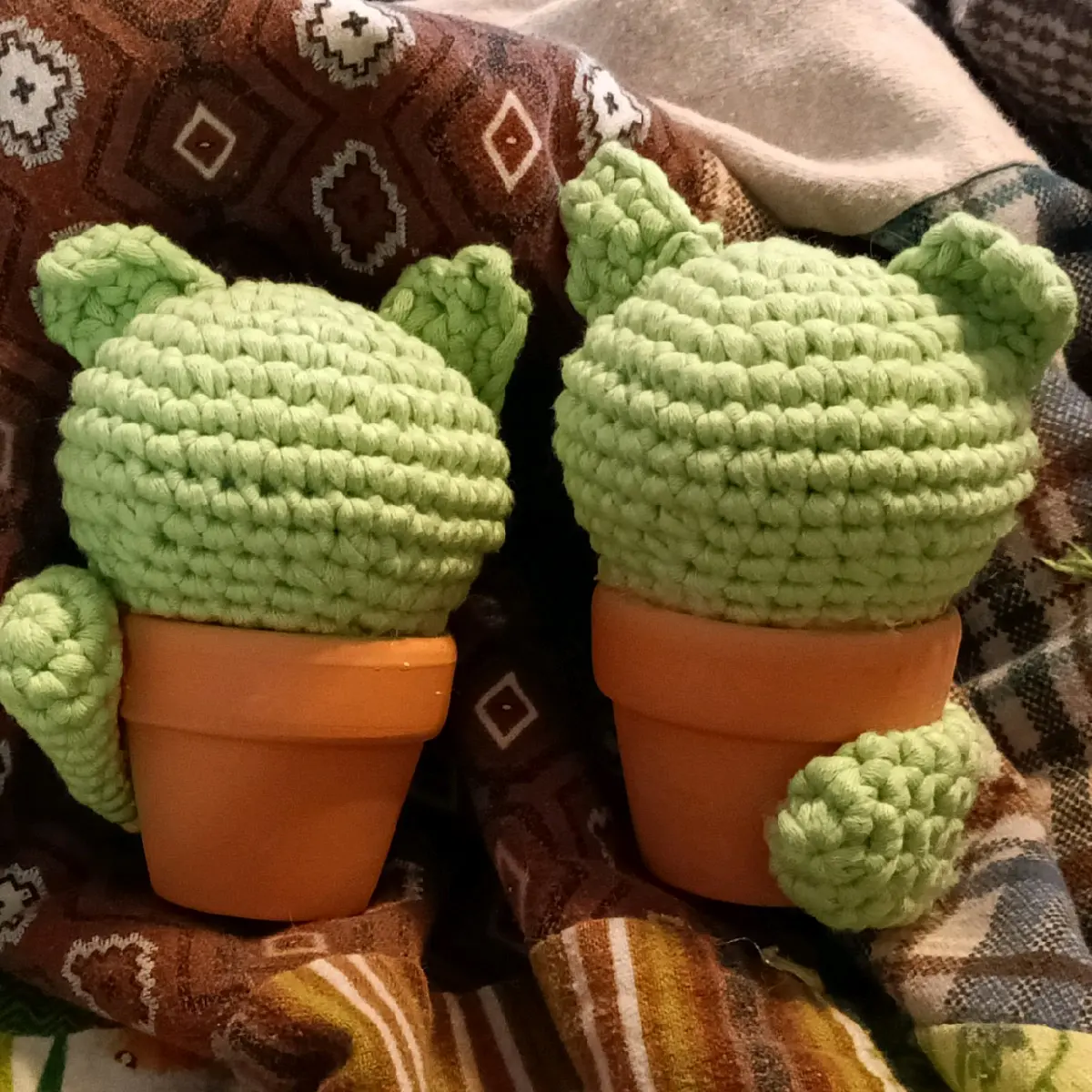 Crocheted cactus