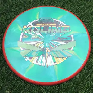 Axiom Cosmic Neutron Tempo with Jeremy Koling 2026 Team Series Art by Mike Inscho Stamp - 168.9g - Fire Orange Rim On Leafy Green