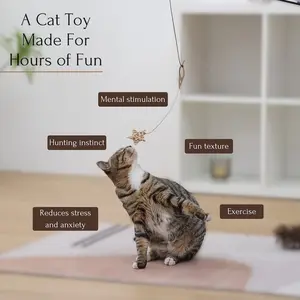 Rattan Cat Toy with Bell – Interactive Eco-Friendly Globe and Star Toys
