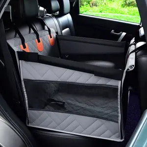 Must-Have Dog Car Travel Essential!   Breathable Single Seat Pet Carrier - Safe, Waterproof & Space-Saving Car Bed for Small Dogs