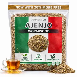 Wormwood Herbal Loose Tea (4oz) | Hierba Maestra Amarga, Yerba Maestra, Wormwood, Ajenjo, Ajorizo, Artemisia Premium Quality Whole Dried Wormwood Tea | Te De Ajenjo - Artemisia Absinthium | Wildcrafted IMPORTED FROM MEXICO