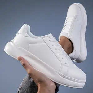 New Spring and Summer Sports Shoes - White Anti-slip Board Shoes for Men and Women - 36-45 Big Size Casual Work Shoes