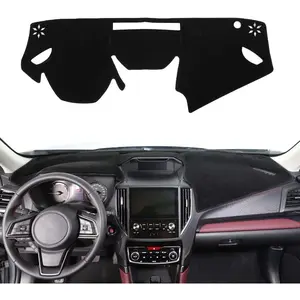 1-piece (Left-hand) Car Dashboard Sunscreen Mat (Black) Suitable for 2019-2024 Subaru Forester XV Crosstrek