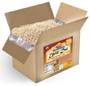 Rani Urid/Urad Dal (Split Matpe Beans Skinless) Indian Lentils 400oz (25lbs) 11.36kg Bulk Box ~ All Natural | Gluten Friendly | NON-GMO | Vegan | Indian Origin