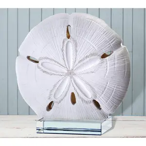 7" Sand Dollar On Glass by Valerie