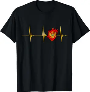 100%cotton Montenegro Flag Heartbeat EKG Pulse Heart Montenegrin Roots T-Shirt
