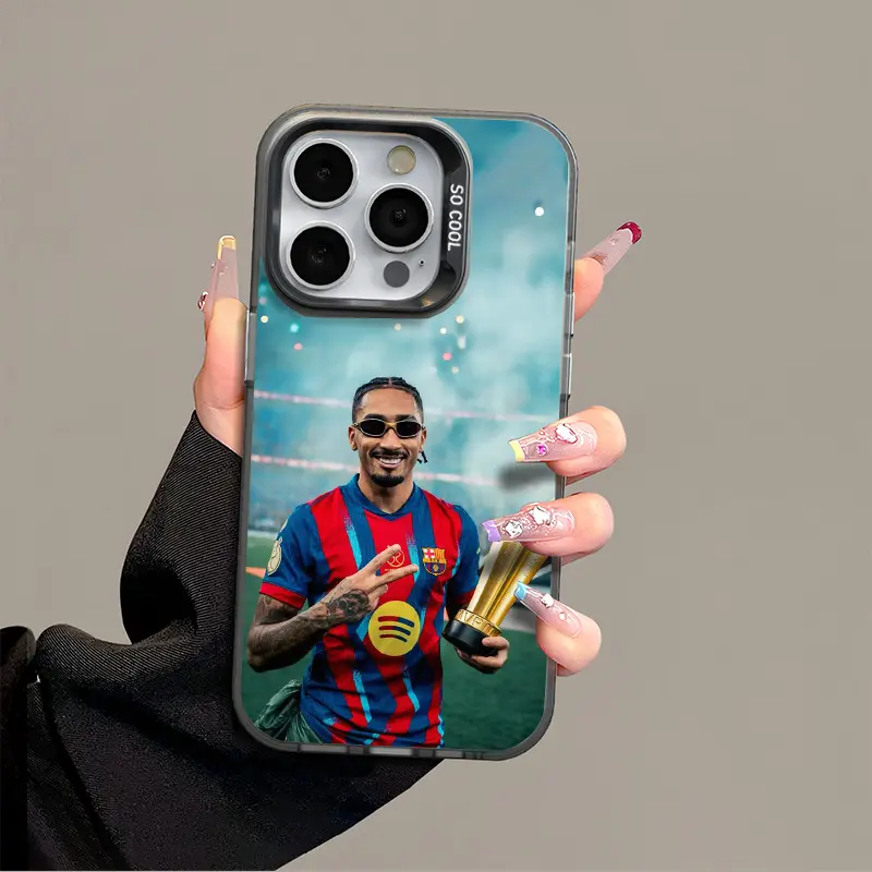 Raphinha IPhone 17 Promax Phone Case Anti Drop Protective Case Suitable For iphone 16 15 14 13 SAMSUNG S25 24 23 22 ULTRA Acrylic Football Phone Case