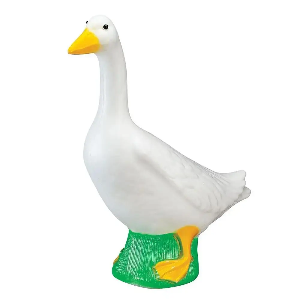 Valley Traders Gaggleville Porch Goose Baby Statue Charming 17 Outdoor Decorative Figurine for Garden, Patio, or Entryway Accent