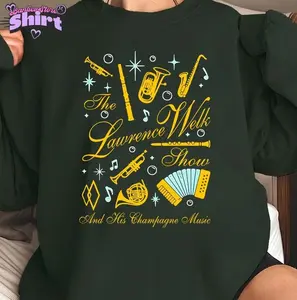 The Lawrence Welk Show Shirt, 80s Tv Show Sweatshirt, Musician Graphic Tee, Variety Show Vintage Shirt, Music Band Tee, Old School Shirt, Full Color, For Men, For Women, Casual, Classic Fashion, Tee Print, Sweatshirt, Hoodie