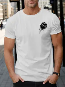 Volleyball Sport Men's Short Sleeve T-shirt Summer T-shirt Top