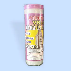 Candle Santa Muerte Health scented and long lasting true 7 day