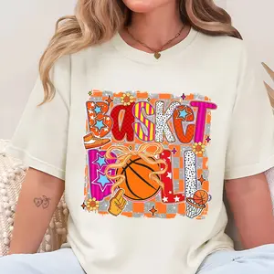 Youth/Adult Basketball Shirt, Retro Basketball Tee, Game Day Shirt, Basketball Lover Gift, Sports Graphic Tee, Cute Basketball Shirt, Women Sports Tee