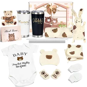 16pcs Gender Reveal Gift Baby Shower and Pregnancy Gift for New Parents New Mom Care Package First Time Moms Gift Box for Expecting Mom Baby Welcome Box