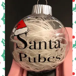 Handmade plastic ornament