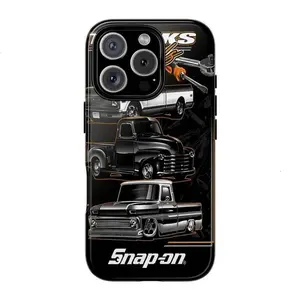 Snap-on Rugged Phone Case - Trucks and Tools Theme, Automotive Gift, Father's Day Present, Durable Protection, Car Lover AccessoriesSuitable for iPhone 17-11 Pro Max/Plus and  Samsung Galaxy S23-25
