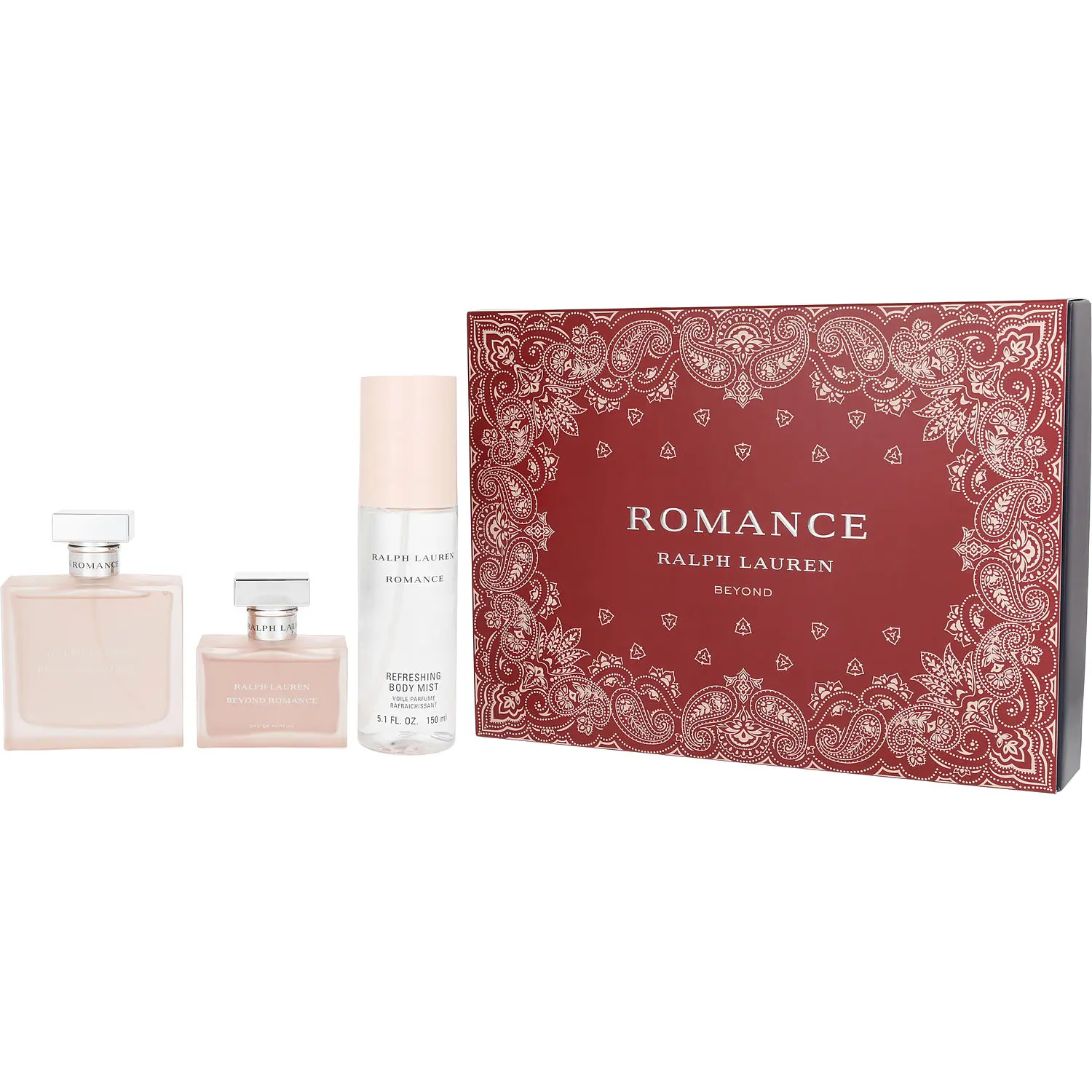 Beyond Romance Set-Eau De Parfum Spray 3.4 Oz & Eau De Parfum Spray 1.7 Oz & Body Mist 5.1 Oz For Women