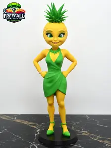 PINA PINE APPLE-Freefall Studio AI Fruit Drama Produce Posse 3D-Printed Characters for TikTok Shop Exclusive