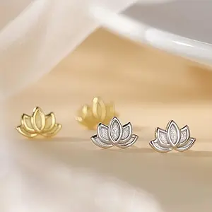 Women's Elegant Noble Compact Embellished Flower Stud Earrings - Lightweight Durable Fashionable Jewelry with Non-Allergic Ear Needles, Ideal for Valentine's Day Gifts, Daily Wear, Parties, Embellished Flower Earrings