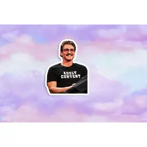 Pedro Pascal  Sticker, Laptop Decal, Fan Gift, Pedro Pascal Merchandise, Pedro Pascal Sticker Waterproof Sticker