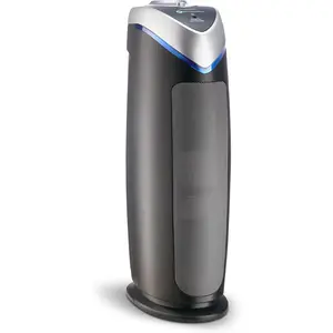 4-in-1 HEPA Air Purifier for Home, Large Rooms Up to 743 Sq.Ft. with HEPA Air Filter, UV-C Light & Odor Reduction, AC4825E, 22 Tower Gray"
