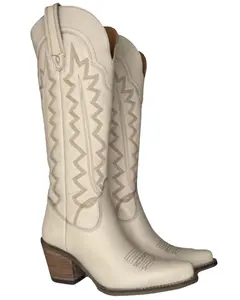 Dingo Women's Women'S High Cotton Western Boot Snip Toe - Di936-Sand