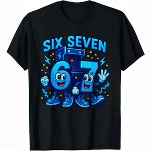 Boys' Cotton Video Game T-Shirt - Funny Gamer, Trending Internet Memes, Slight Figure-Flattering, Geometric Print, Crew Neck, Short Sleeves, Comfy Tunic for Spring & Summer, Sizes 120-160