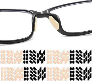 Nose Pads for Glasses,96 Pairs Non-Slip Glasses Nose Pad Cushion,Soft NosePads for Eyeglasses,Hypoallergenic and Lightweight.(Skin Styles)