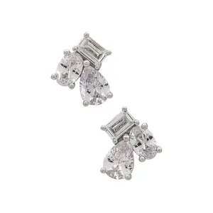 SHASHI Pierre Stud in Silver