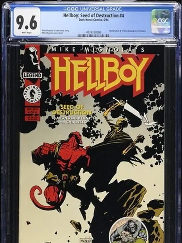 HB: Seed of Destrction #4, CGC 9.6 Comic Book