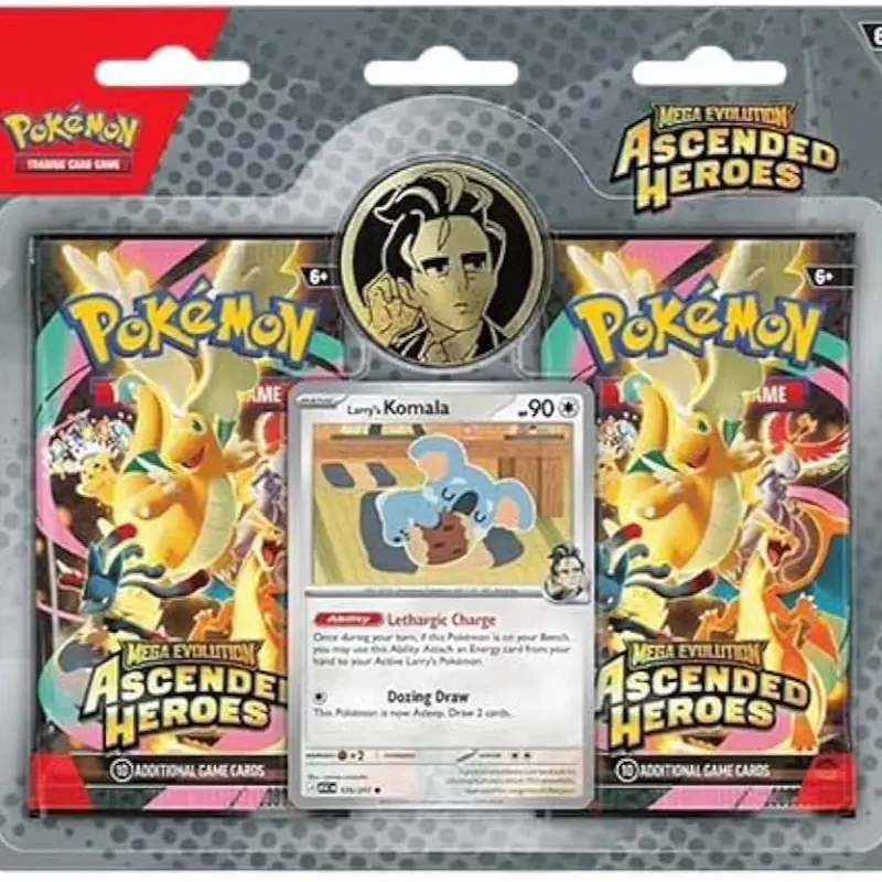 Mega Evolution: Ascended Heroes Collection - Larry OR Erika - ME: Ascended Heroes - 2 - Pack Blister