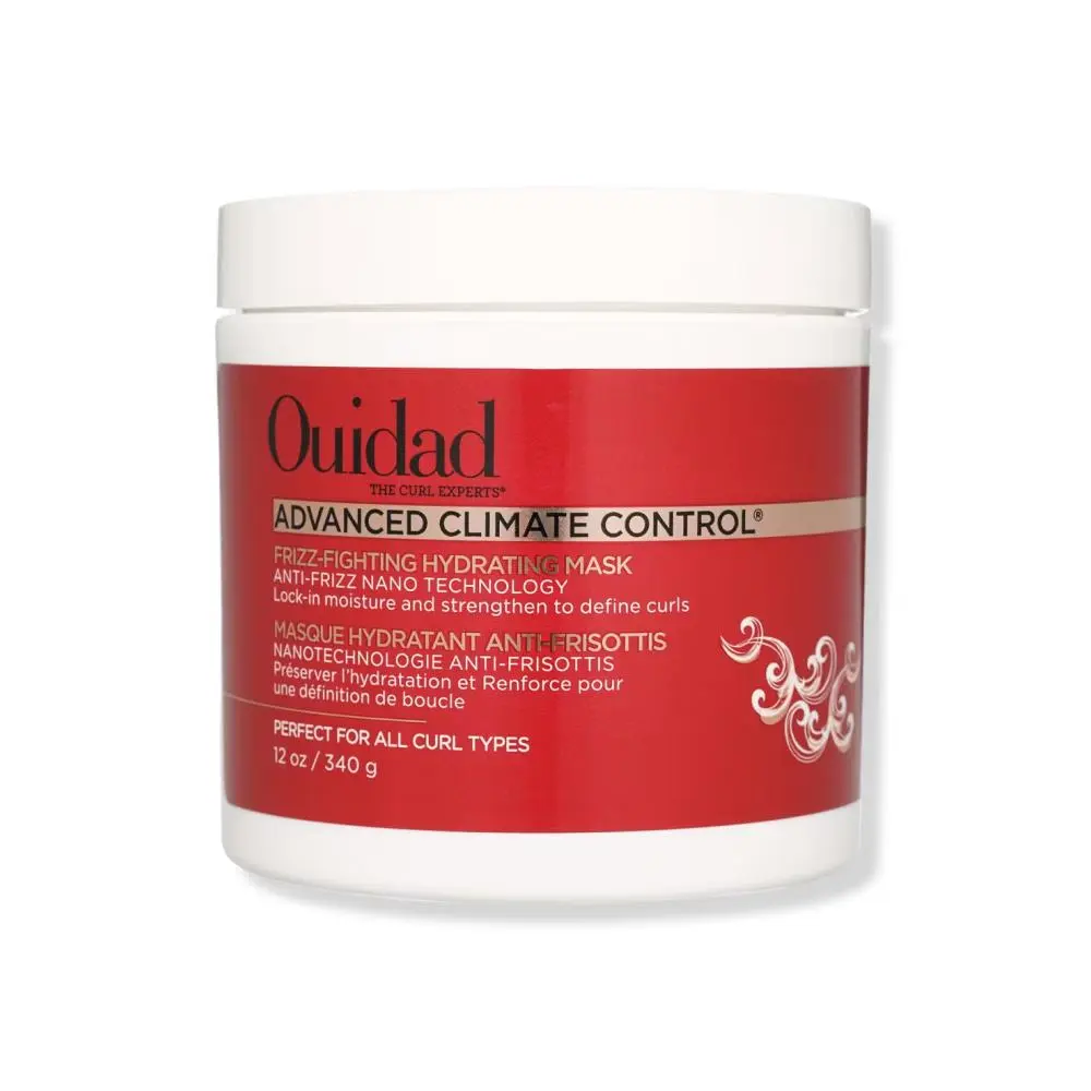 Ouidad Hydrating Hair Mask - Advanced Climate Control Frizz-Fighting Haircare Treatment, Nourishing Leave-On Moisturizer for Defined Curls, Advanced Strength Formula, 11oz, Hydrate, Nourishing Hair Mask, Leave On Mask