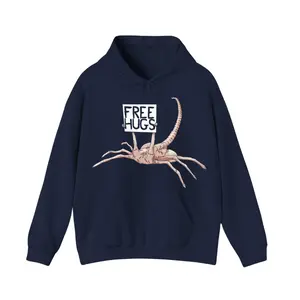 Free Hugs Funny Facehugger Aliens Hoodie Harajuku Cotton Gildan Hoodie Hip Hop Design Top Shirts