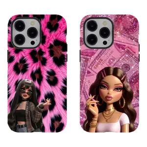 Y2k Fahion B-Bra.tz Phone Case Trendy Tough Phone Case Compatible for iPhone 17Promax 16 15 14 13 12 11 and for Samsung S21-S25 Perfect Gift for Fans for Fashion Girl Women