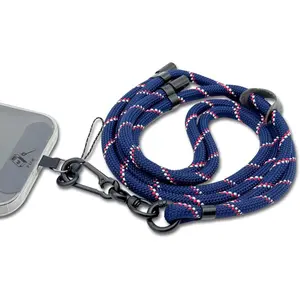 Adjustable Cell Phone Lanyard Crossbody Smartphone Strap Soft Rope Phone Lanyard for Around the  Holder (Navy)