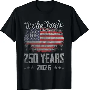 250 Years American 250th Anniversary USA Patriotic 4th July T-Shirt