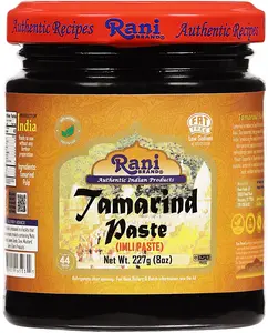 Rani Tamarind Paste Puree (Imli) 8oz (227g) Glass Jar, No added sugar ~ All Natural | Vegan | Gluten Free | No Colors | NON-GMO | Kosher | Indian Origin