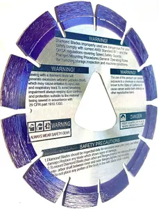 6" soff-Cut Green Concrete Early Entry Cutting Diamond Blade Compatible with Husqvarna Purple Item 542777005 Blade XL6-1000