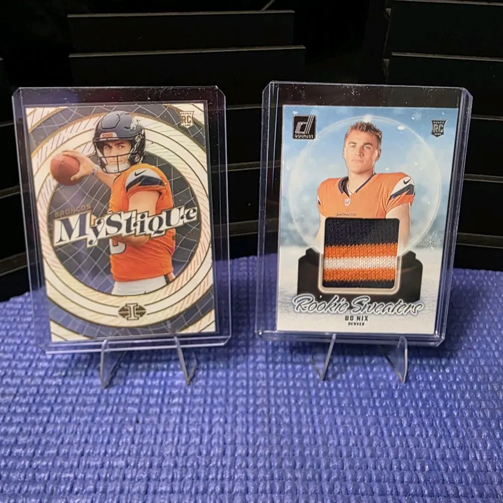 Bo Nix Denver Broncos QB Rookie Sports Trading Cards, Double Rookie Set