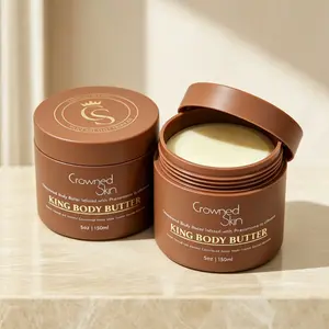 Crowned Skin King Body Butter with Shea Butter and Jojoba Oil Daily Skin Care for Men Non Greasy Formula