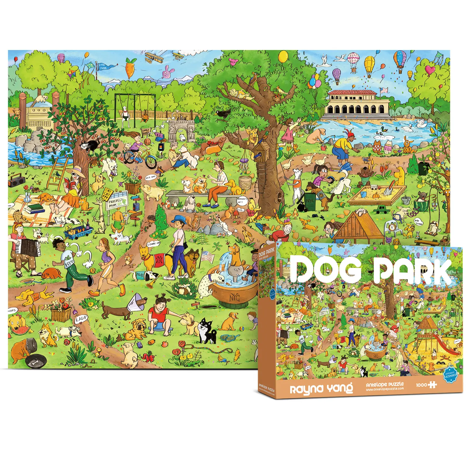 Antelope Puzzle Dog Park 1000 Piece Puzzle