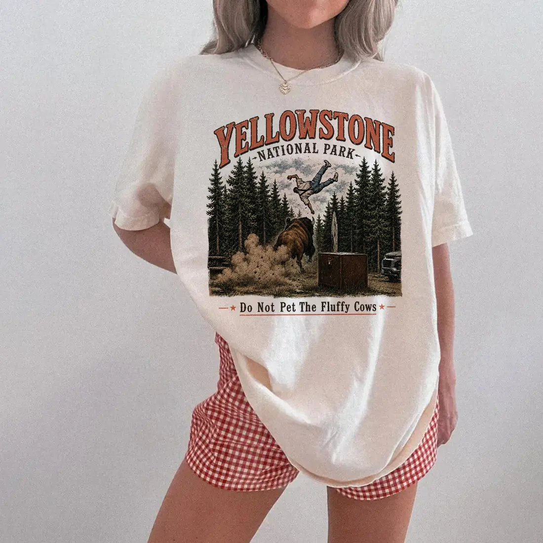 Retro Fun Do Not Pet the Fluffy Cows Shirt, Yek Boho Family Trip Clothing, Matching Camps Tees, 90s Style Women Tee